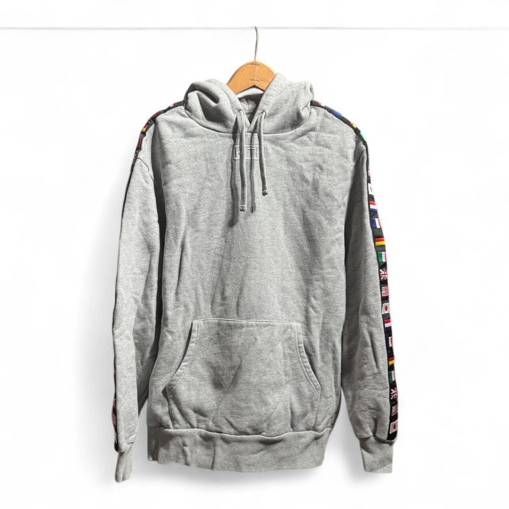 Kith Love Thy City Hoodie Gray International Flags Size XL